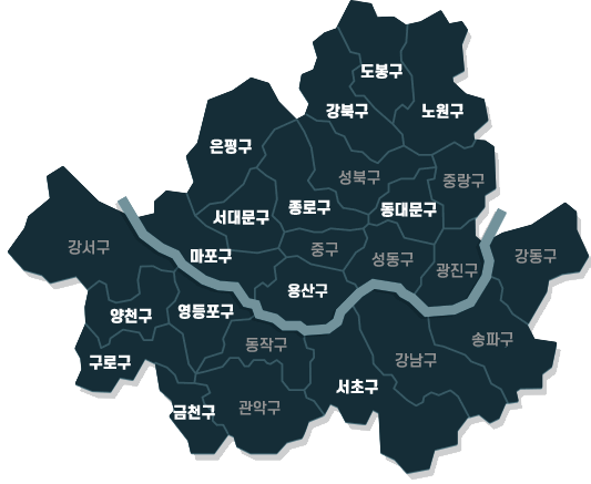 서울시 지도